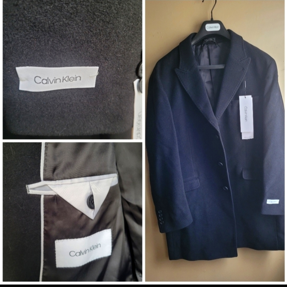 NWT Calvin Klein Wool blend Mens Outerwear